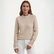 Harriet Sedgwick | Lace-Trim Sweater With Button Cuffs