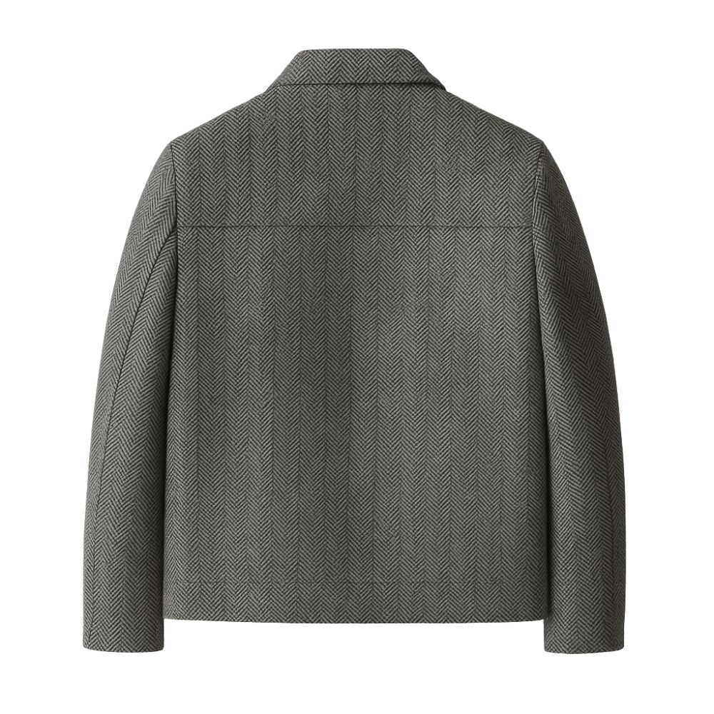 Harrison Blake | Grey Herringbone Jacket For Men