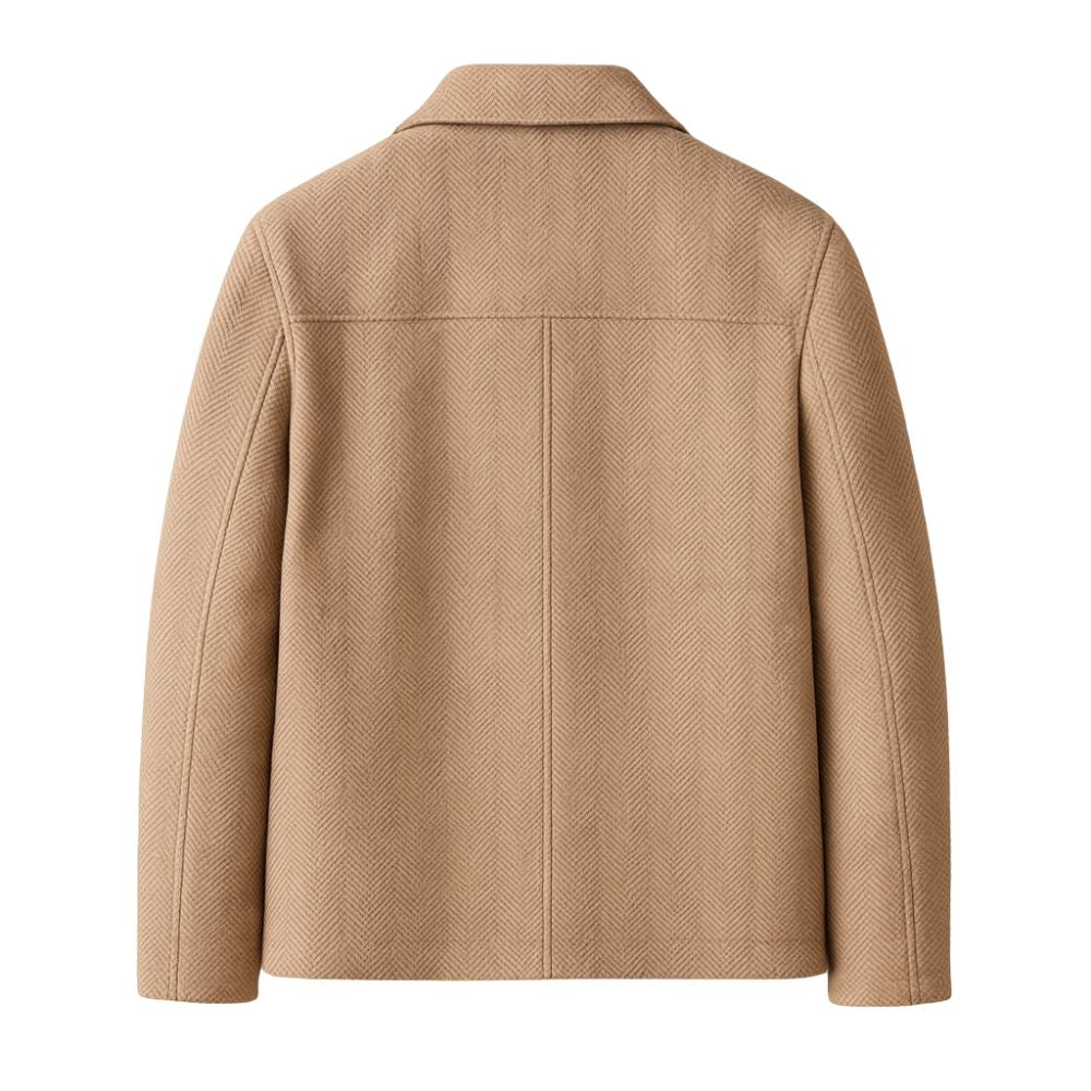 Harrison Blake | Khaki Herringbone Jacket For Men