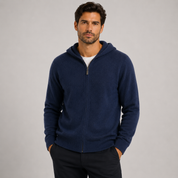 Henry Bennett | Zip-Up Hooded Cardigan Sweater