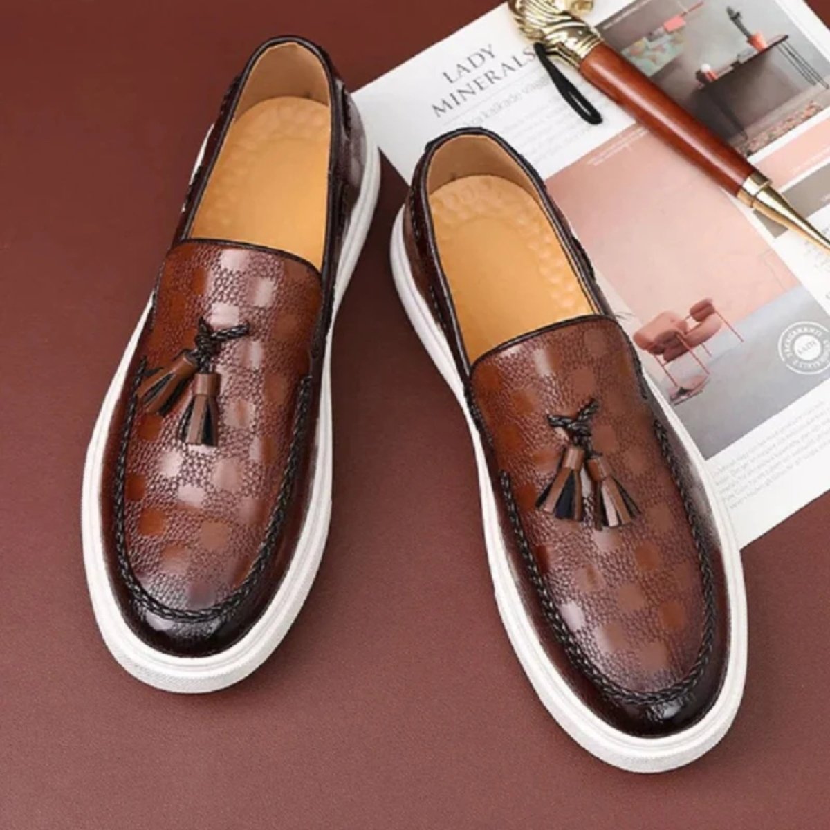 Henry Ashford | Leather Tassel Loafers For Men