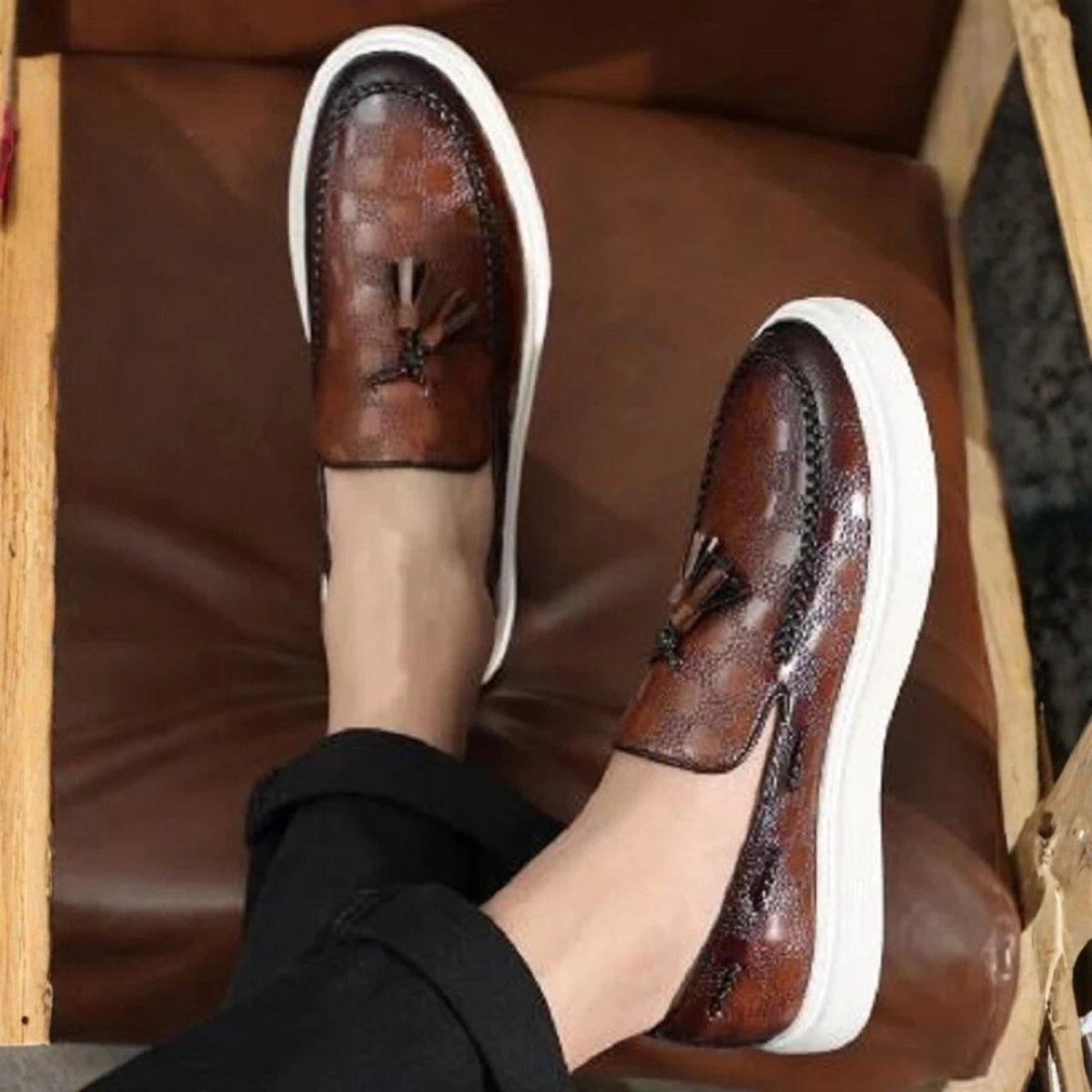 Henry Ashford | Leather Tassel Loafers For Men