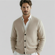 Henry Evans | V-Neck Wool Cardigan