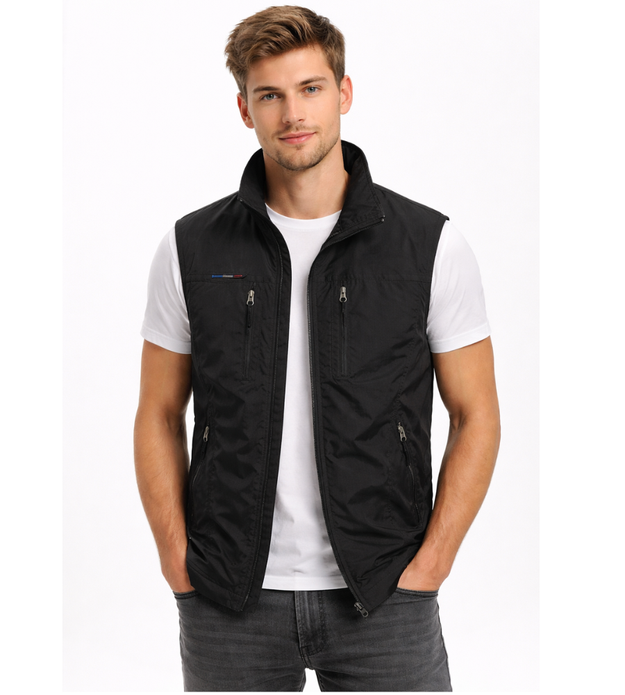 William Scott | Men's Multi-Pocket Outdoor Vest with Stand Collar
