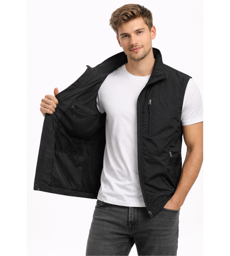 William Scott | Men's Multi-Pocket Outdoor Vest with Stand Collar