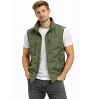 William Scott | Men's Multi-Pocket Outdoor Vest with Stand Collar