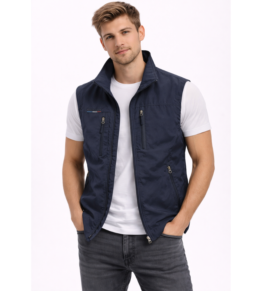 William Scott | Men's Multi-Pocket Outdoor Vest with Stand Collar