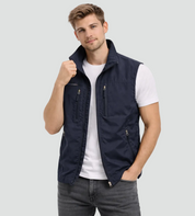 William Scott | Men's Multi-Pocket Outdoor Vest with Stand Collar