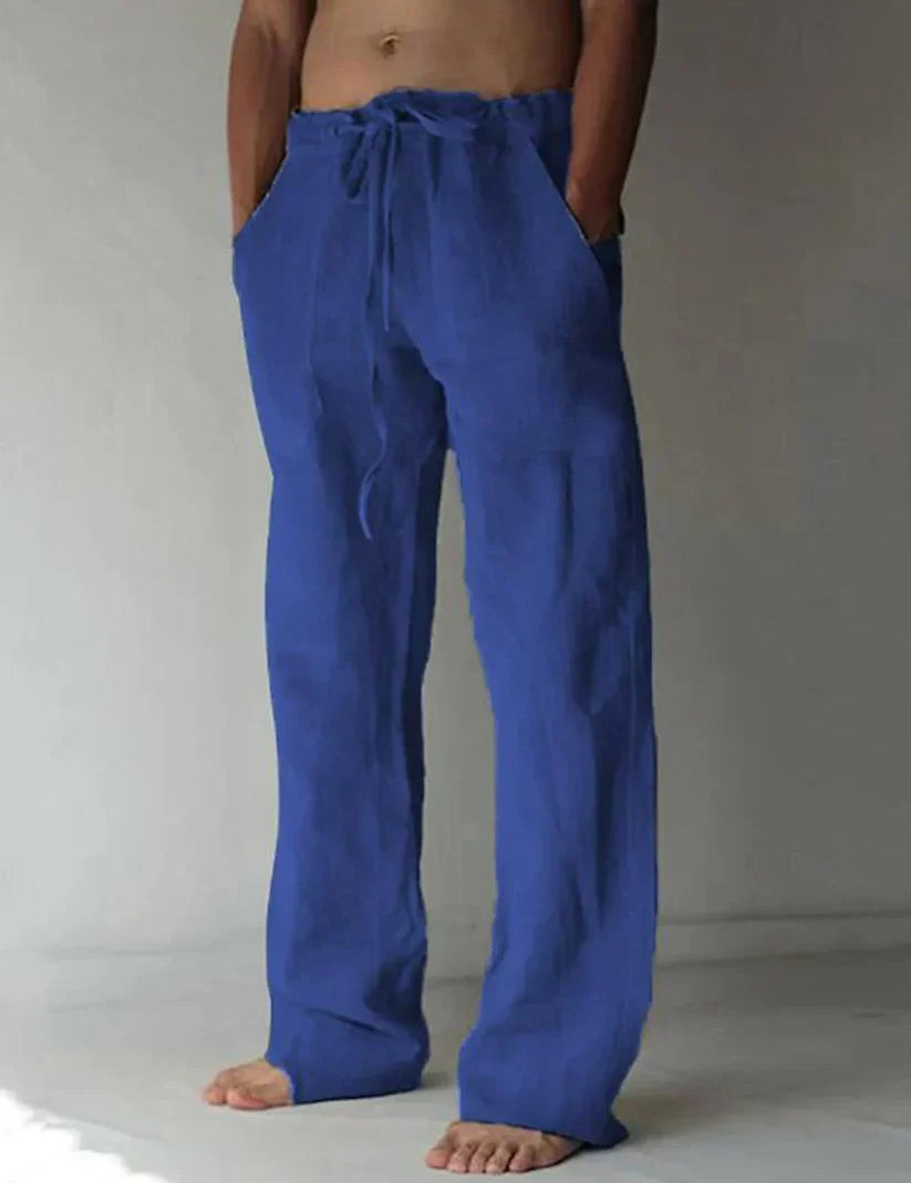 Arthur Collins | Men's Linen Drawstring Trousers – Relaxed Luxury