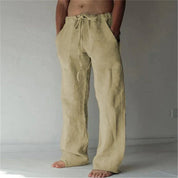Arthur Collins | Men's Linen Drawstring Trousers – Relaxed Luxury