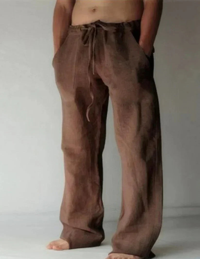 Arthur Collins | Men's Linen Drawstring Trousers – Relaxed Luxury