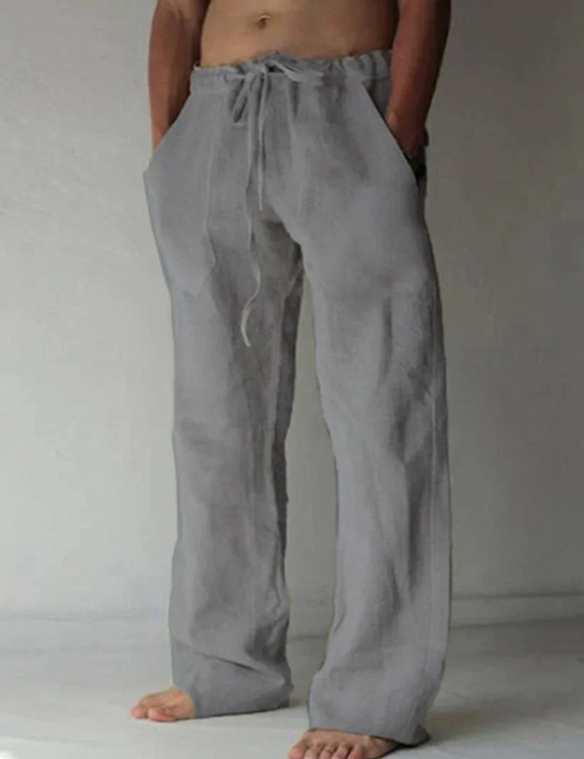 Arthur Collins | Men's Linen Drawstring Trousers – Relaxed Luxury
