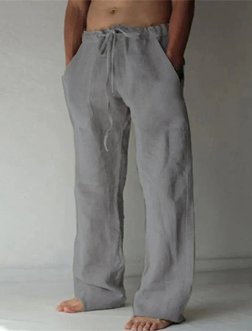 Arthur Collins | Men's Linen Drawstring Trousers – Relaxed Luxury