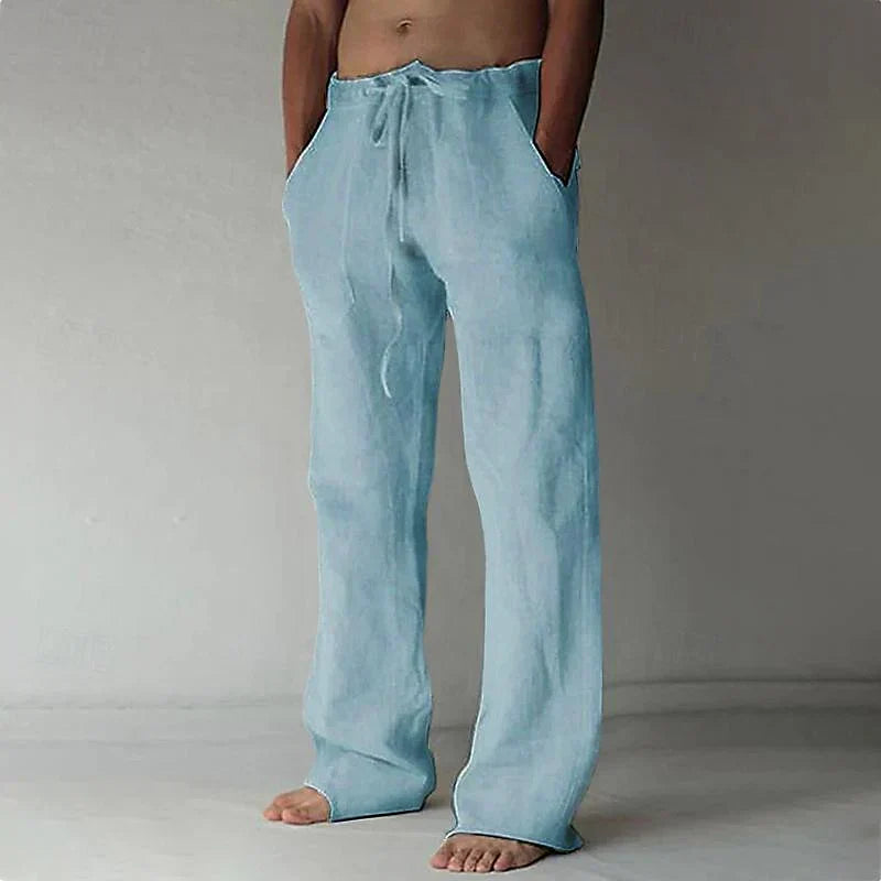 Arthur Collins | Men's Linen Drawstring Trousers – Relaxed Luxury