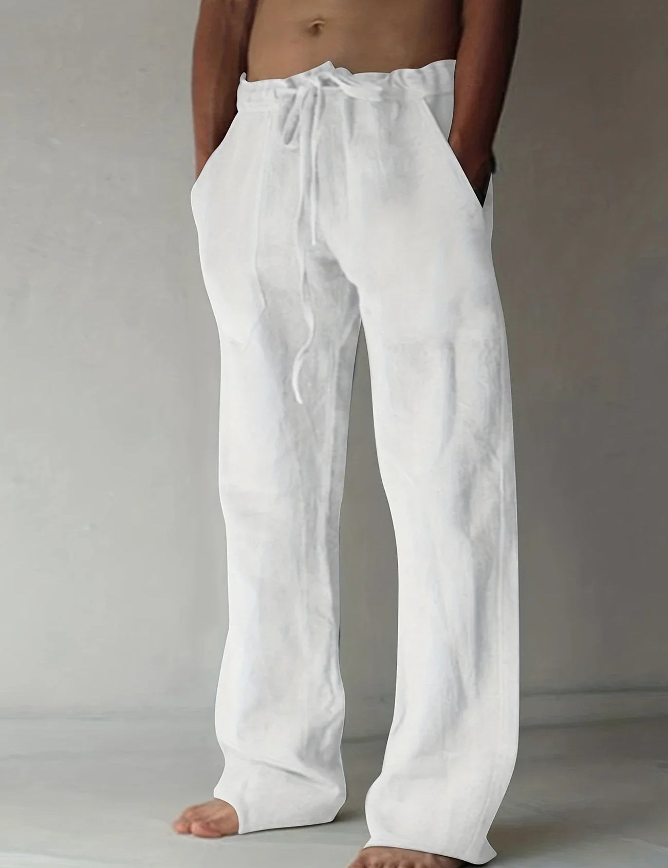 Arthur Collins | Men's Linen Drawstring Trousers – Relaxed Luxury