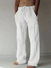Arthur Collins | Men's Linen Drawstring Trousers – Relaxed Luxury