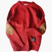 James Holloway | Vintage Knit Sweater with Elbow Patches