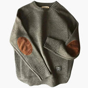 James Holloway | Vintage Knit Sweater with Elbow Patches