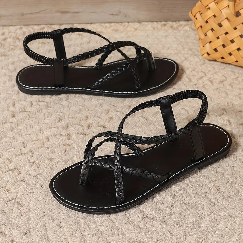Irina Prescott | Braided Strap Sandals