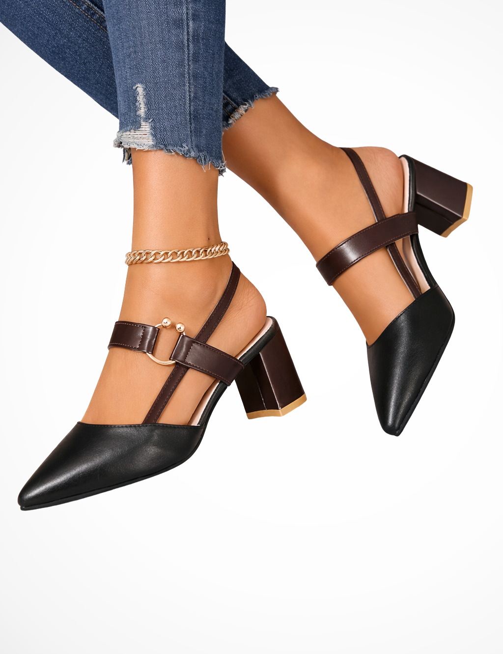 Isabella Fontana | Pointed Slingback Heels For Women