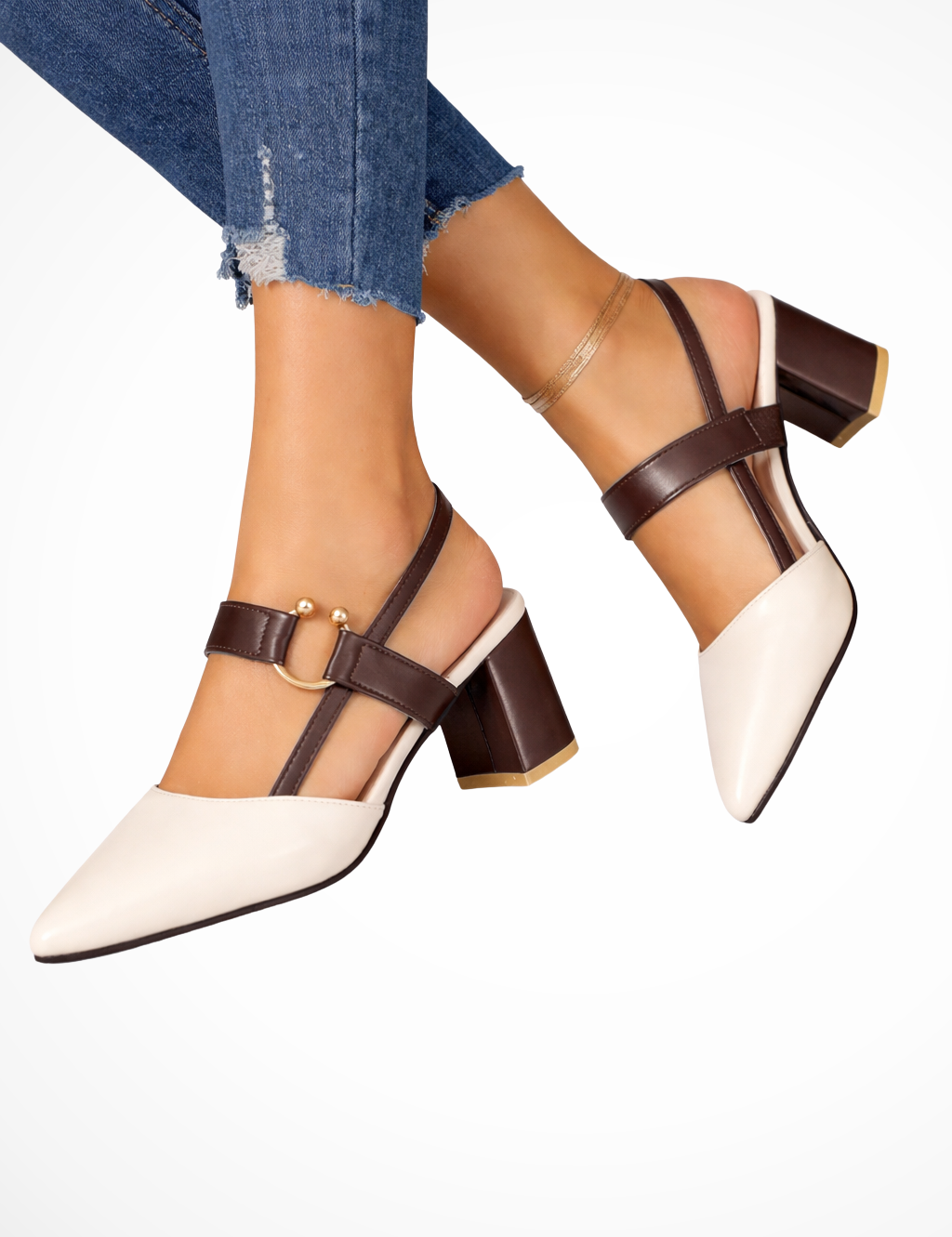 Isabella Fontana | Pointed Slingback Heels For Women