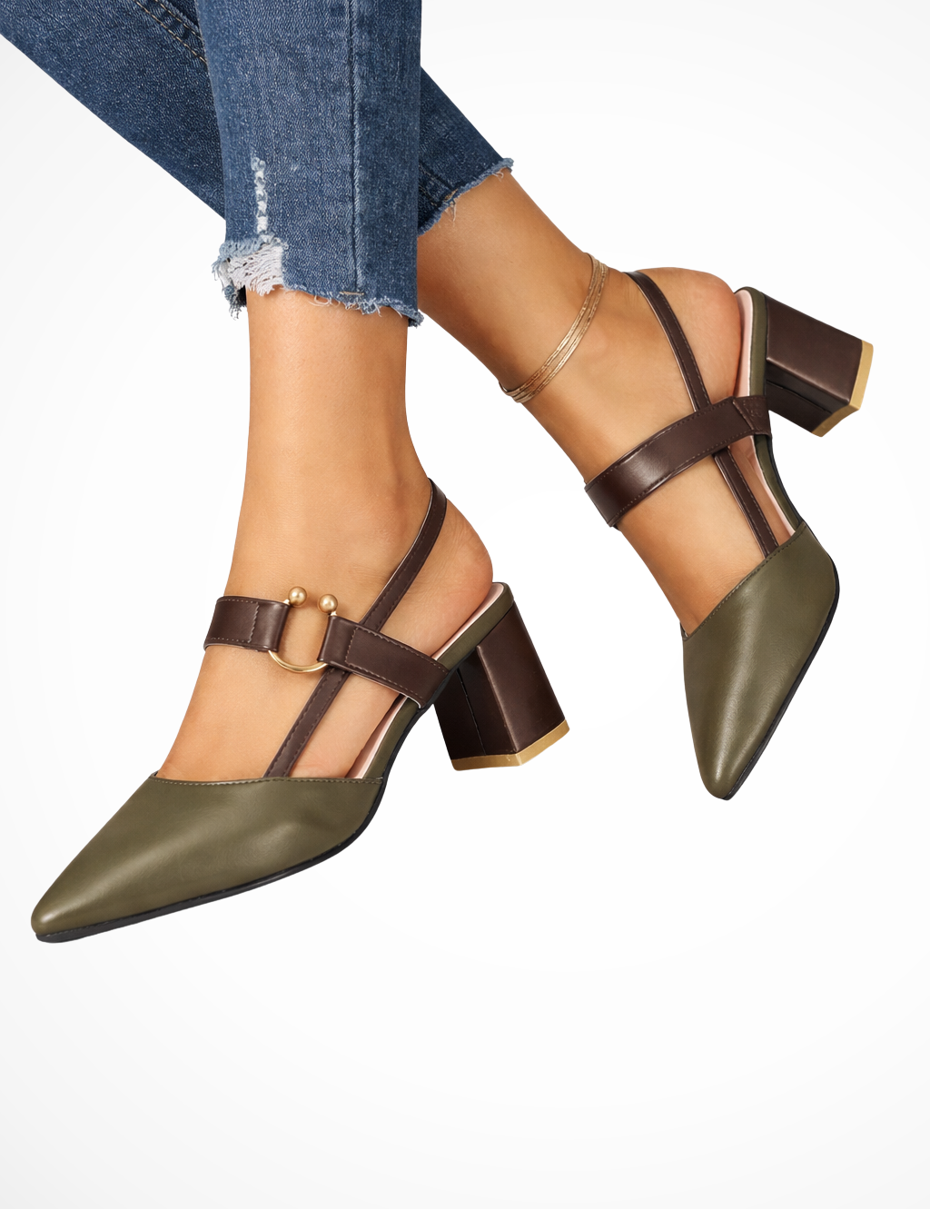 Isabella Fontana | Pointed Slingback Heels For Women