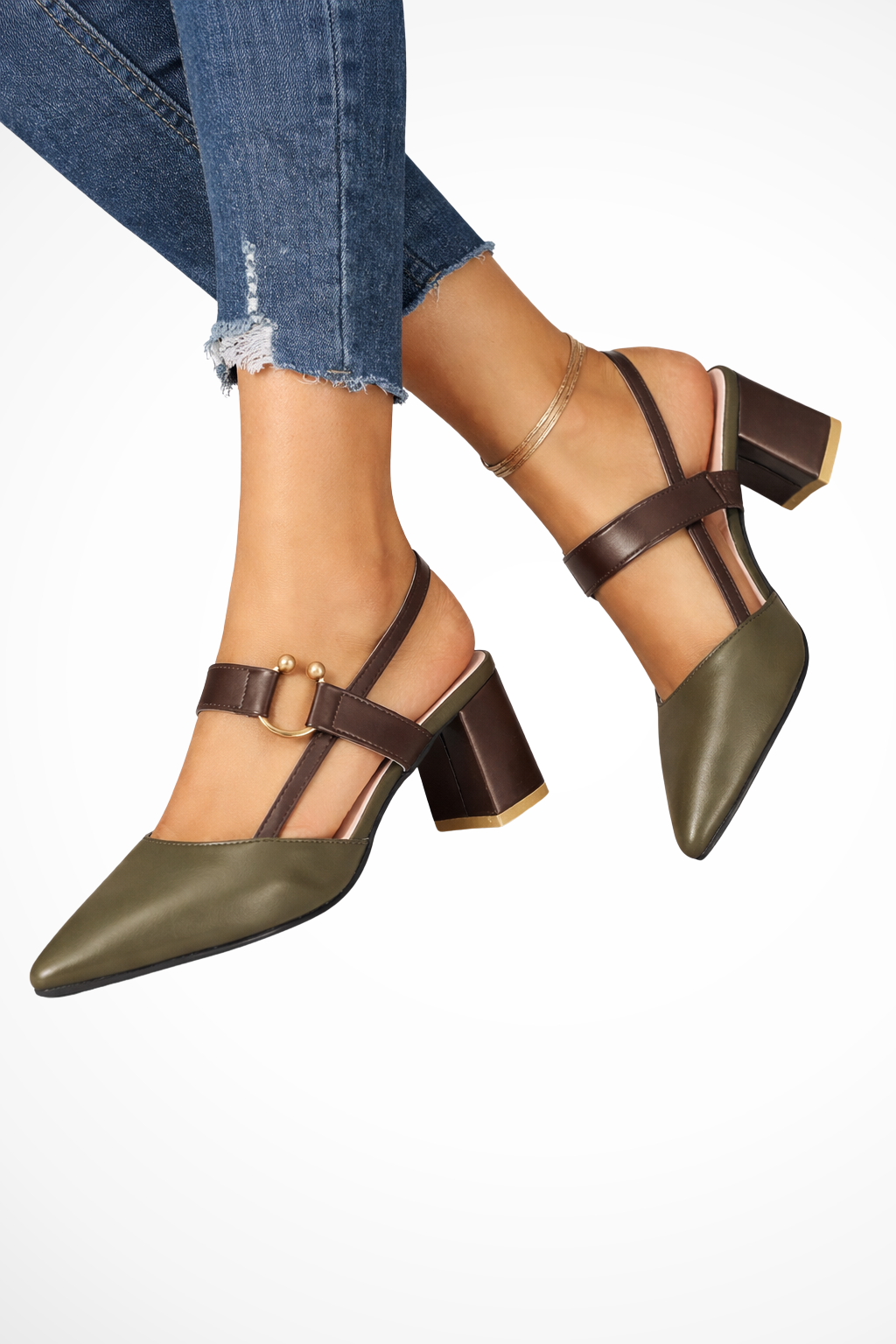 Isabella Fontana | Pointed Slingback Heels For Women