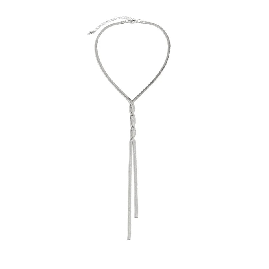 Isabella Gioia | Adjustable Snake Chain Necklace in Gold or Silver