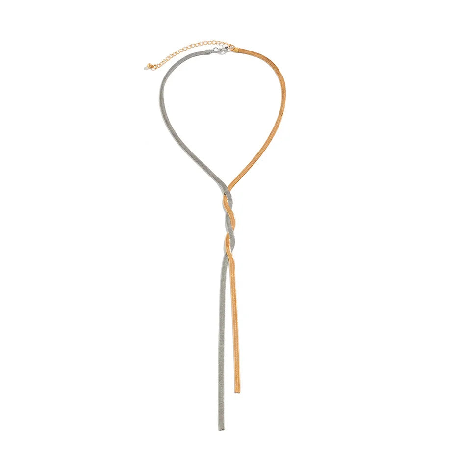 Isabella Gioia | Adjustable Snake Chain Necklace in Gold or Silver