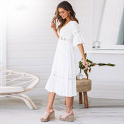 Isabella Grace | White Summer Dress For Women