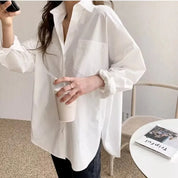 Isabella Moreau | Effortless Oversized Cotton Shirt For Women