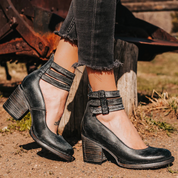 Isabella Moreau | Vintage Buckle Ankle Boots