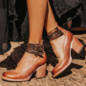 Isabella Moreau | Vintage Buckle Ankle Boots