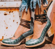 Isabella Moreau | Vintage Buckle Ankle Boots