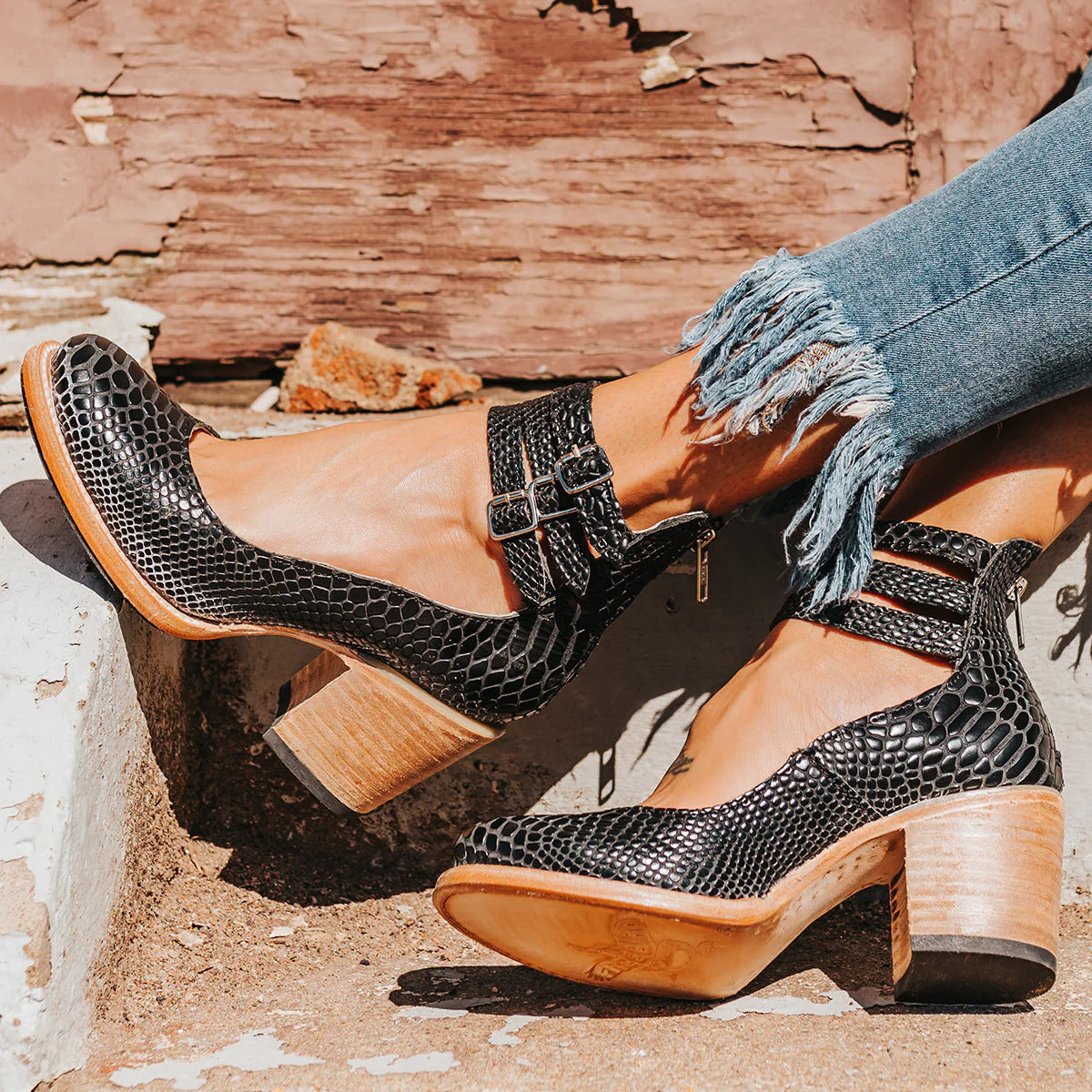 Isabella Moreau | Vintage Buckle Ankle Boots