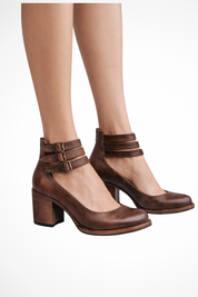 Isabella Moreau | Vintage Buckle Ankle Boots