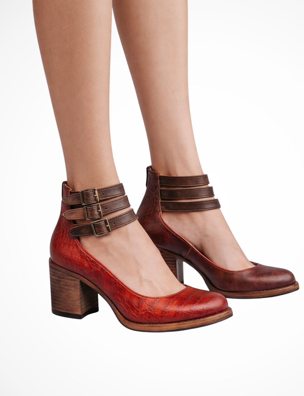 Isabella Moreau | Vintage Buckle Ankle Boots