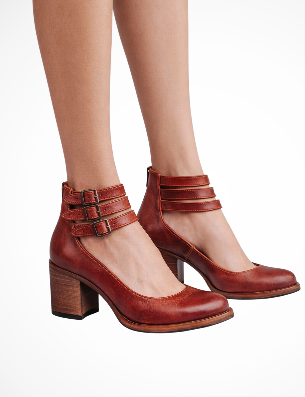 Isabella Moreau | Vintage Buckle Ankle Boots