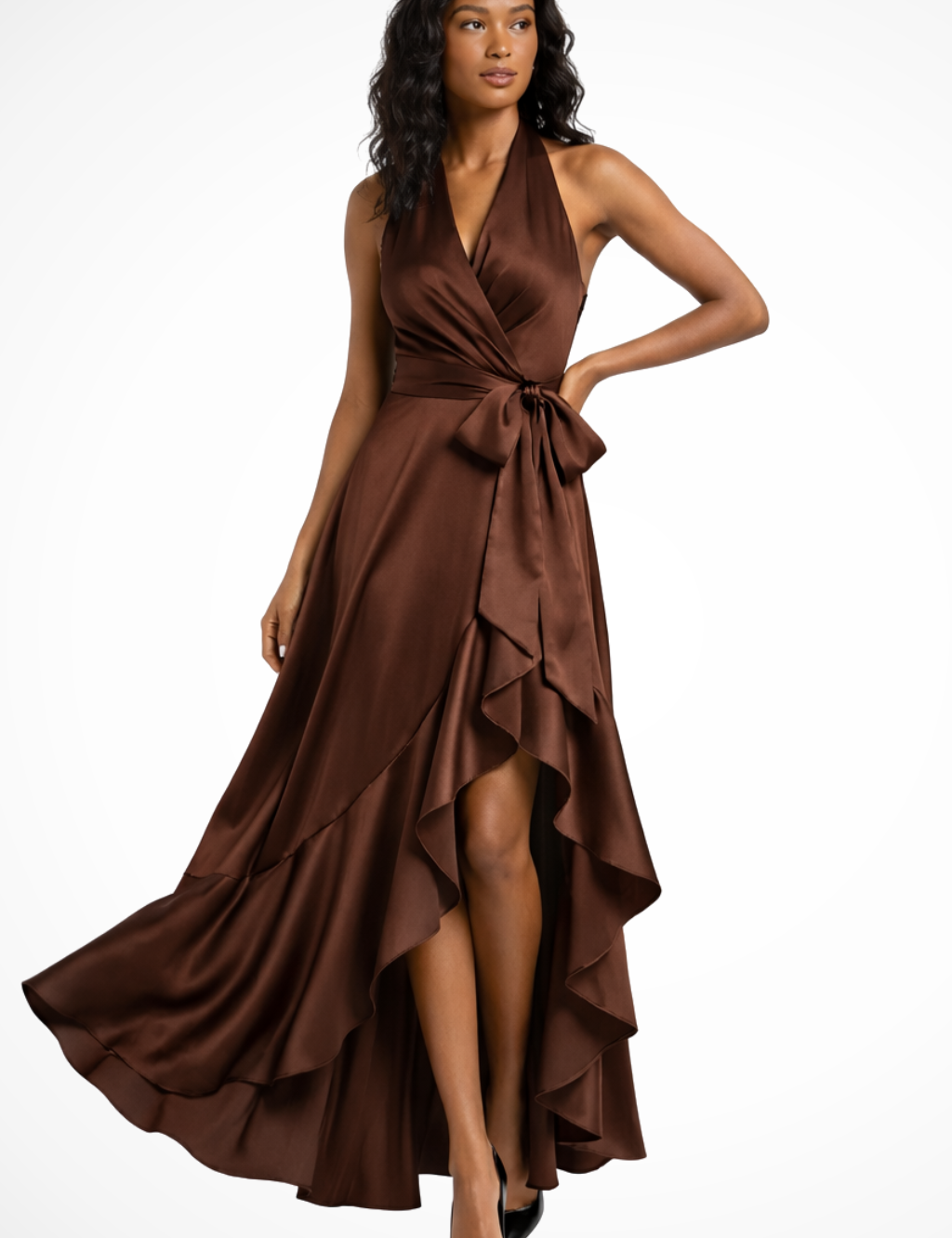Isabella Moretti | Halter Neck Maxi Dress For Women