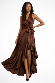 Isabella Moretti | Halter Neck Maxi Dress For Women