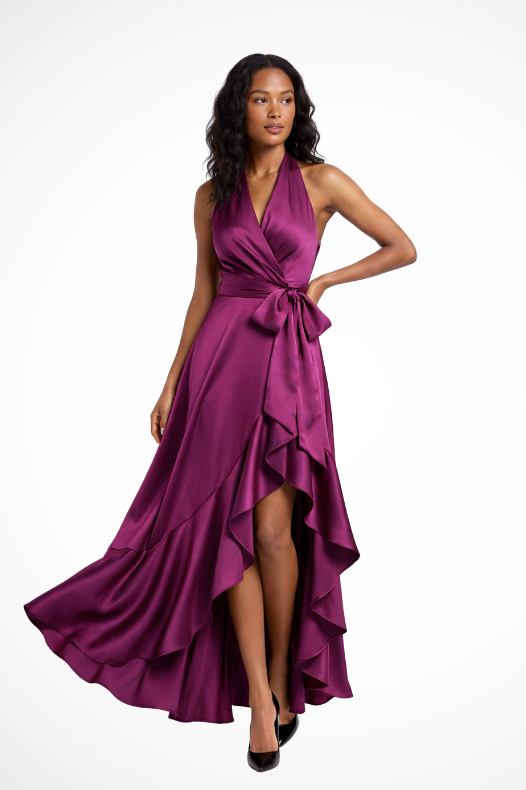 Isabella Moretti | Halter Neck Maxi Dress For Women