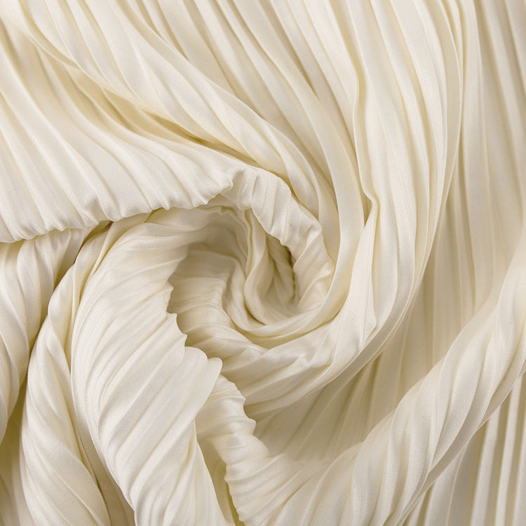 Isabella Moretti | White Pleated Two-Piece Set