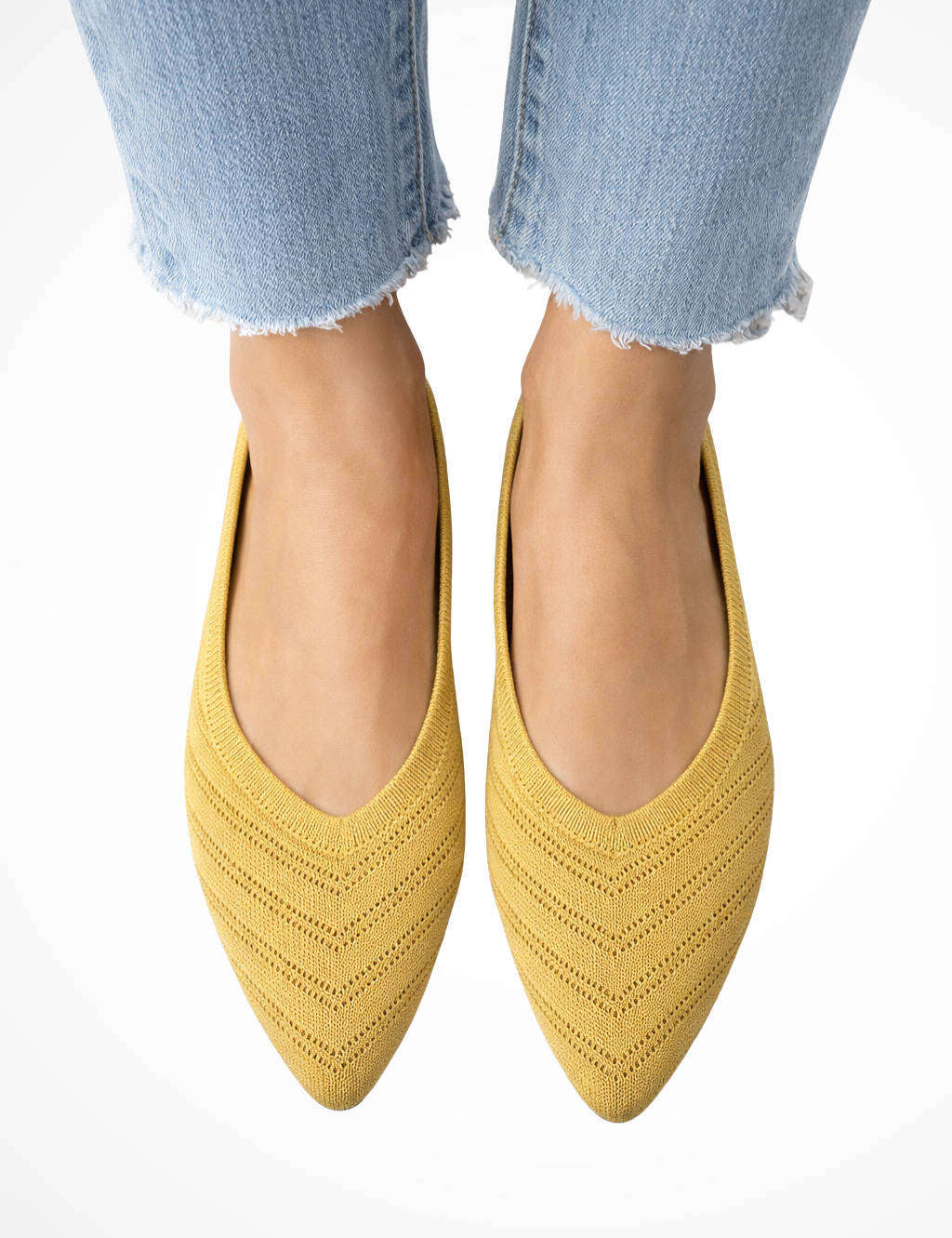 Isabella Romano | Pointed Knit Flats For Women