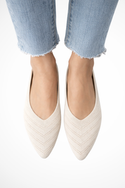 Isabella Romano | Pointed Knit Flats For Women