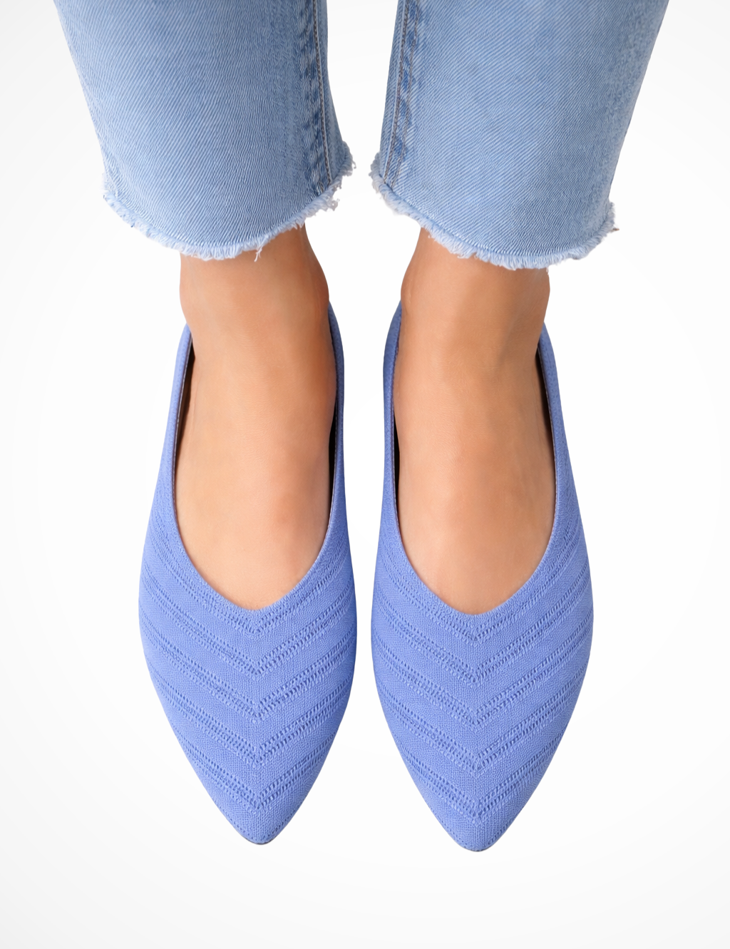 Isabella Romano | Pointed Knit Flats For Women