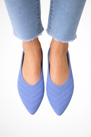 Isabella Romano | Pointed Knit Flats For Women