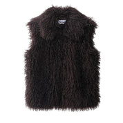 Isabella Rossi | Luxe Textured Faux Fur Vest For Women