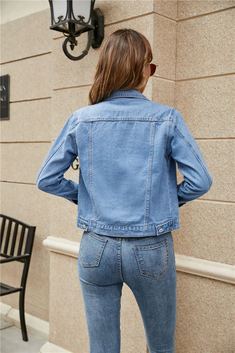 Isabelle Fournier | Slim Fit Denim Jacket For Women