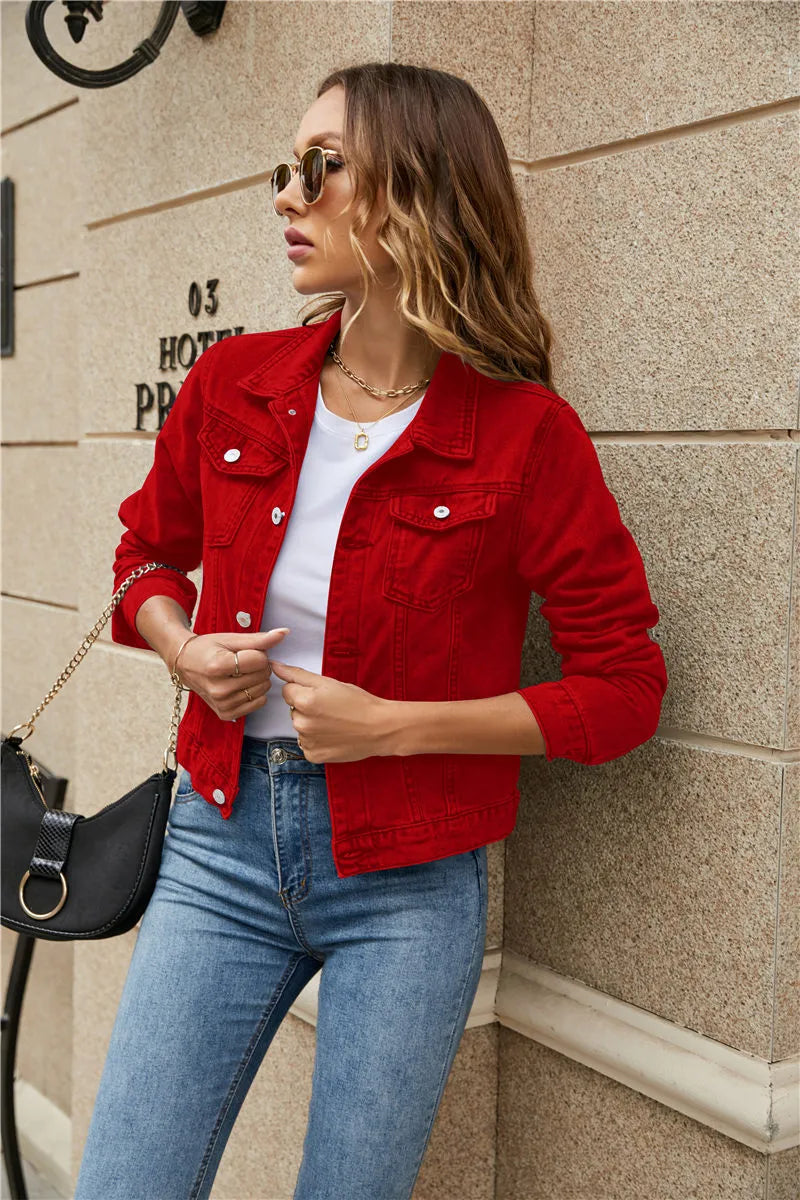 Isabelle Fournier | Slim Fit Denim Jacket For Women
