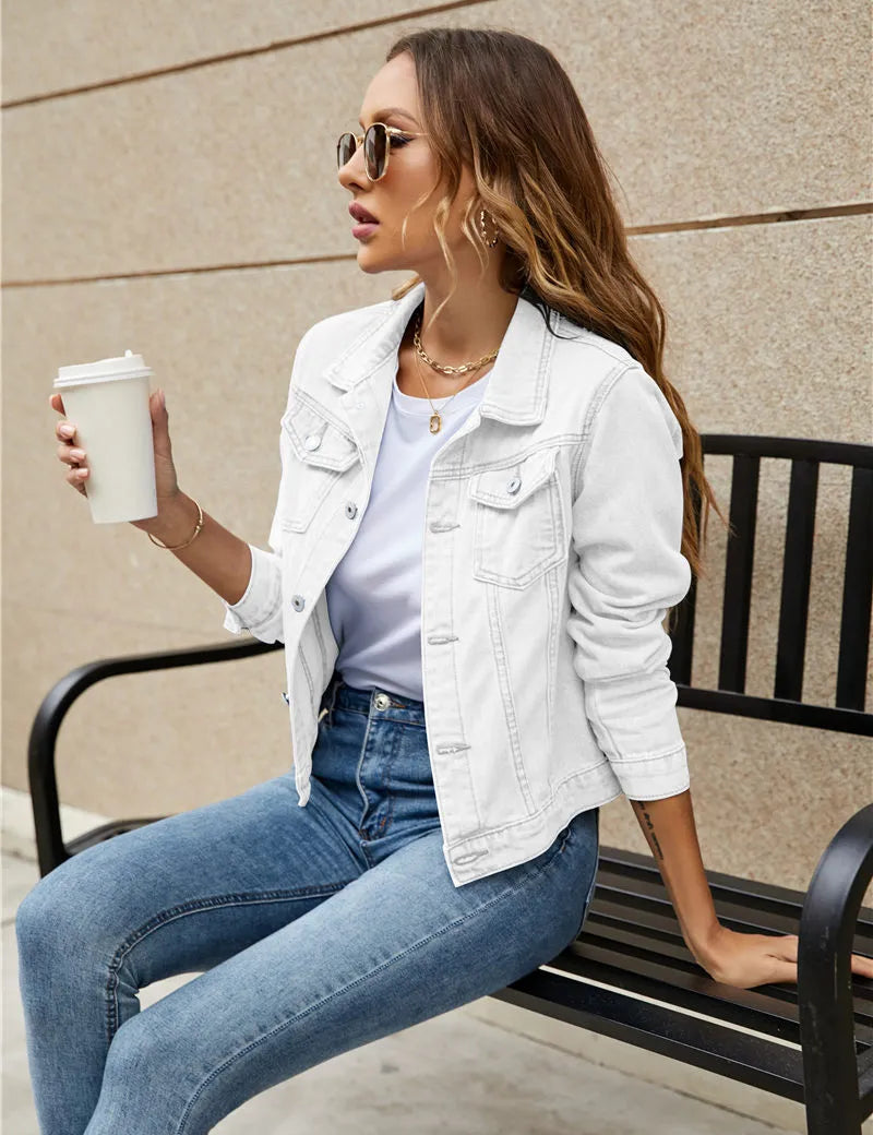 Isabelle Fournier | Slim Fit Denim Jacket For Women